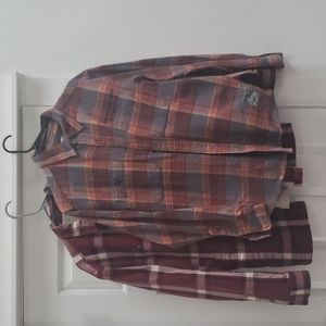 2 Harley Davidson flannels